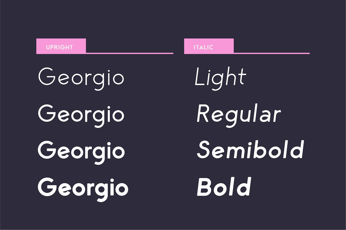 George Round SemiBold Italic Font preview